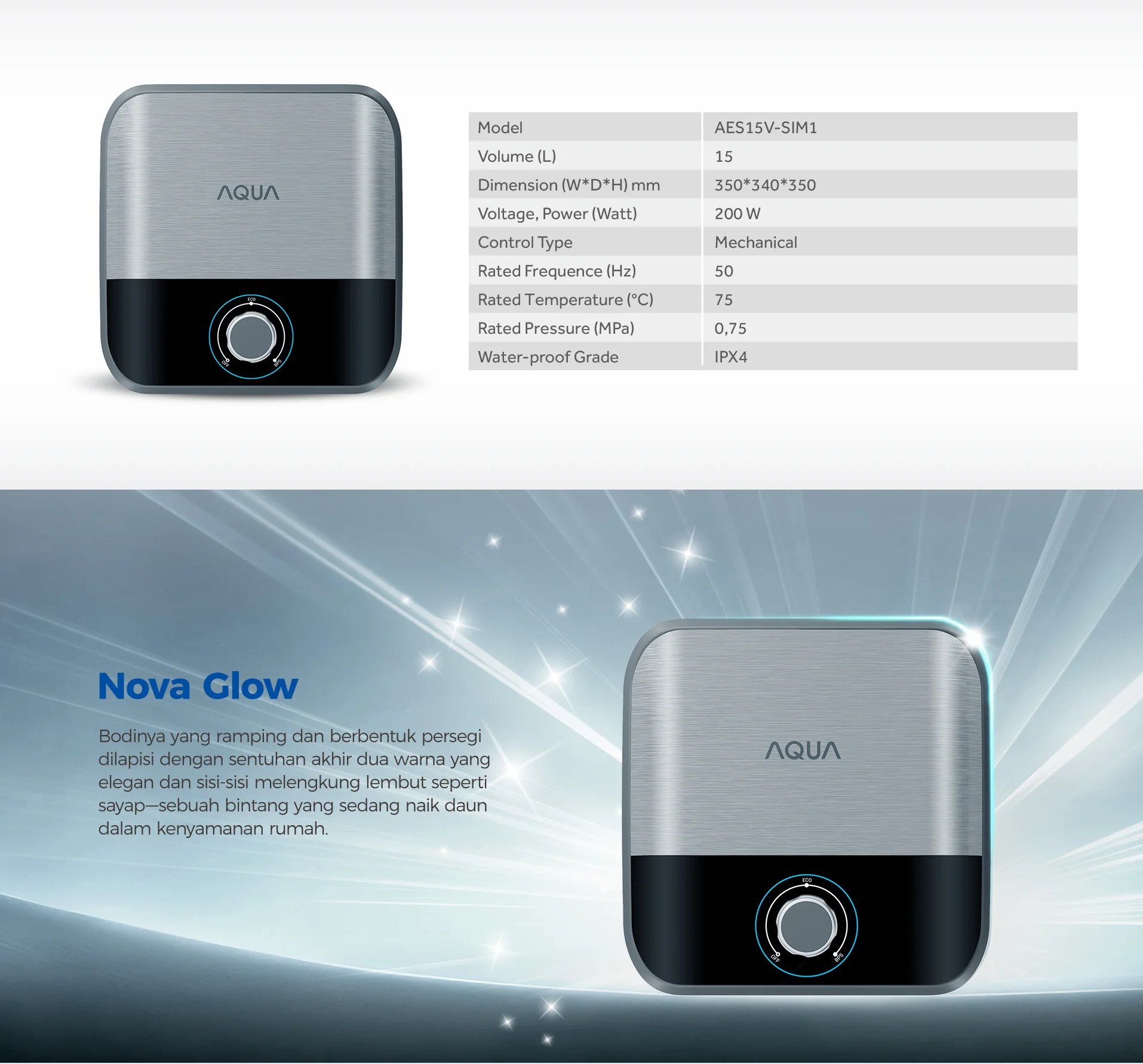 Water heater AES15V-SIM1